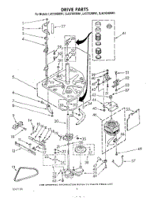 04 - Drive parts for Whirlpool Washer 2LA5700XMW1 from AppliancePartsPros.com