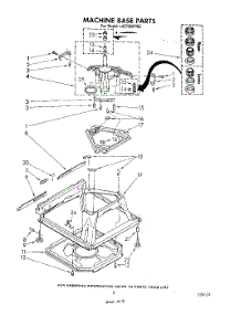 07 - Machine Base parts for Whirlpool Washer LA5700XPW5 from AppliancePartsPros.com
