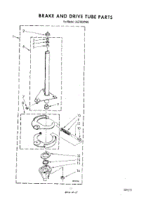 09 - Brake And Drive Tube parts for Whirlpool Washer LA5700XPW5 from AppliancePartsPros.com