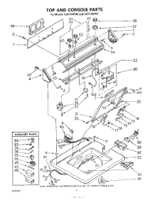 03 - Top And Console parts for Whirlpool Washer LA5715XPW3 from AppliancePartsPros.com