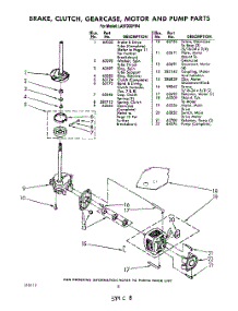 06 - Brake, Clutch, Gearcase, Motor And Pump parts for Whirlpool Washer LA5700XPW4 from AppliancePartsPros.com