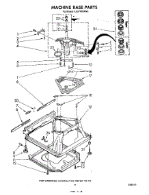 07 - Machine Base parts for Whirlpool Washer LA5700XPW4 from AppliancePartsPros.com