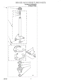 07 - Brake And Drive Tube parts for Whirlpool Washer SAWB600HQ0 from AppliancePartsPros.com