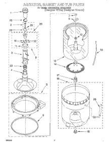 03 - Agitator, Basket And Tub parts for Whirlpool Washer GSQ9340EQ0 from AppliancePartsPros.com