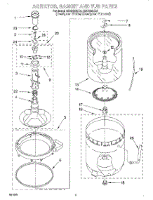 03 - Agitator, Basket And Tub parts for Whirlpool Washer GSQ9300EZ0 from AppliancePartsPros.com