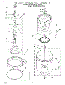 03 - Agitator, Basket And Tub parts for Whirlpool Washer GST9344EZ0 from AppliancePartsPros.com