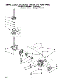 05 - Brake, Clutch, Gearcase, Motor & Pump parts for Whirlpool Washer LSC8244BZ0 from AppliancePartsPros.com