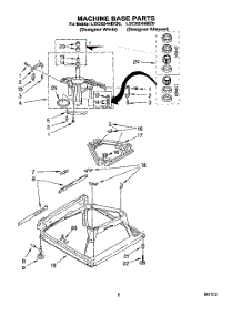 06 - Machine Base parts for Whirlpool Washer LSC8244BZ0 from AppliancePartsPros.com