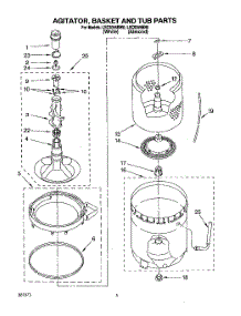 04 - Agitator, Basket And Tub parts for Whirlpool Washer LSC9355BN0 from AppliancePartsPros.com
