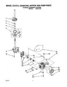 05 - Brake, Clutch, Gearcase, Motor & Pump parts for Whirlpool Washer LSC9355BN0 from AppliancePartsPros.com