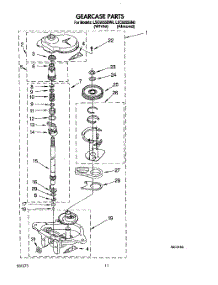 09 - Gearcase parts for Whirlpool Washer LSC9355BN0 from AppliancePartsPros.com