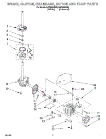 05 - Brake, Clutch, Gearcase, Motor & Pump parts for Whirlpool Washer LSC9245BW0 from AppliancePartsPros.com