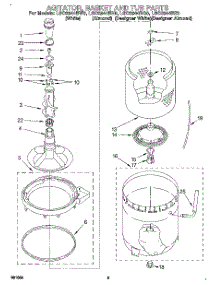 03 - Agitator, Basket And Tub parts for Whirlpool Washer LSC6244BQ0 from AppliancePartsPros.com