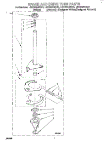 09 - Brake And Drive Tube parts for Whirlpool Washer LSC6244BQ0 from AppliancePartsPros.com