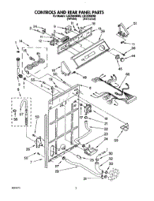 02 - Controls And Rear Panel parts for Whirlpool Washer LSC9355BW0 from AppliancePartsPros.com
