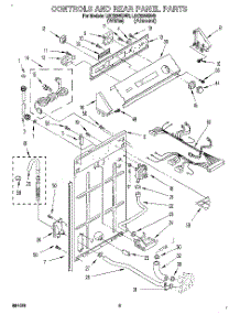 02 - Controls And Rear Panel parts for Whirlpool Washer LSC9245BN0 from AppliancePartsPros.com