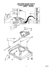 06 - Machine Base parts for Whirlpool Washer LSC9355BW0 from AppliancePartsPros.com