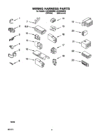 07 - Wiring Harness parts for Whirlpool Washer LSC9355BW0 from AppliancePartsPros.com