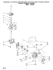 05 - Brake, Clutch, Gearcase, Motor & Pump parts for Whirlpool Washer LSC9355BW1 from AppliancePartsPros.com