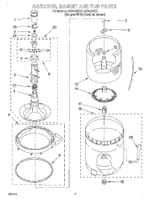 03 - Agitator, Basket & Tub parts for Whirlpool Washer LSC9355EQ1 from AppliancePartsPros.com