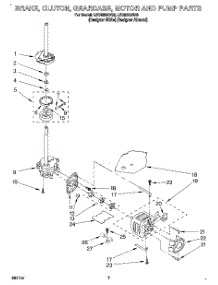 05 - Brake, Clutch, Gearcase, Motor & Pump parts for Whirlpool Washer LSC9355BQ0 from AppliancePartsPros.com