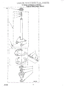 08 - Brake And Drive Tube parts for Whirlpool Washer LSC9355EZ0 from AppliancePartsPros.com