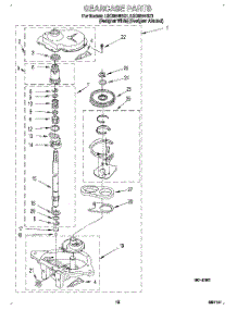 10 - Gearcase parts for Whirlpool Washer LSC8244BQ1 from AppliancePartsPros.com
