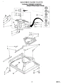 06 - Machine Base parts for Whirlpool Washer LSC8244BZ1 from AppliancePartsPros.com