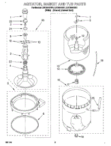 04 - Agitator, Basket And Tub parts for Whirlpool Washer LSC8244BG1 from AppliancePartsPros.com