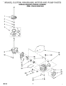 05 - Brake, Clutch, Gearcase, Motor & Pump parts for Whirlpool Washer LSC8244BG1 from AppliancePartsPros.com
