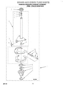 09 - Brake And Drive Tube parts for Whirlpool Washer LSC8244BN1 from AppliancePartsPros.com
