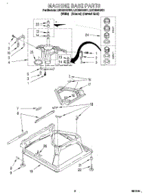 06 - Machine Base parts for Whirlpool Washer LSC8244BW1 from AppliancePartsPros.com