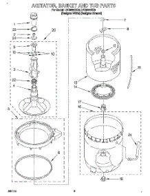 04 - Agitator, Basket And Tub parts for Whirlpool Washer LSC9355BZ0 from AppliancePartsPros.com