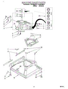 06 - Machine Base parts for Whirlpool Washer LSC9355BN1 from AppliancePartsPros.com