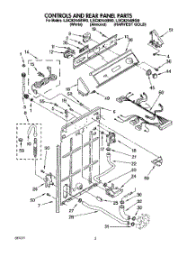 02 - Controls And Rear Panel parts for Whirlpool Washer LSC8244BN0 from AppliancePartsPros.com