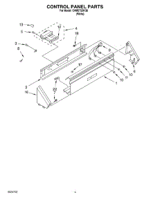 03 - Control Panel parts for Whirlpool Washer CAM2752KQ0 from AppliancePartsPros.com