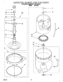 04 - Agitator, Basket And Tub parts for Whirlpool Washer LSC9245BN1 from AppliancePartsPros.com