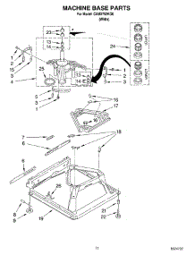 08 - Machine Base parts for Whirlpool Washer CAM2752KQ0 from AppliancePartsPros.com