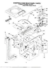 02 - Controls And Rear Panel parts for Whirlpool Washer LCR7244DQ0 from AppliancePartsPros.com