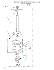 07 - Brake And Drive Tube parts for Whirlpool Washer BYCW6292W0 from AppliancePartsPros.com