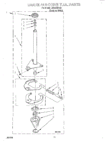 07 - Brake And Drive Tube parts for Whirlpool Washer LSR5233EQ2 from AppliancePartsPros.com
