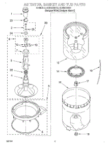 03 - Agitator, Basket And Tub parts for Whirlpool Washer 2LSR5233BZ2 from AppliancePartsPros.com
