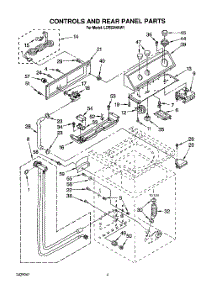 03 - Controls And Rear Panel parts for Whirlpool Washer LCR5244AW1 from AppliancePartsPros.com
