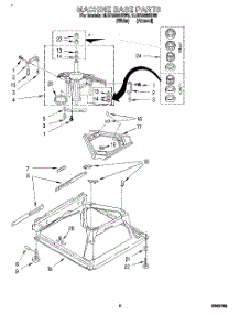 06 - Machine Base parts for Whirlpool Washer 2LSR5233BW0 from AppliancePartsPros.com