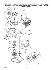 06 - Brake, Clutch, Gearcase, Motor And Pump parts for Whirlpool Washer LCR5244AW1 from AppliancePartsPros.com