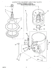 03 - Agitator, Basket And Tub parts for Whirlpool Washer LCR5232DZ0 from AppliancePartsPros.com
