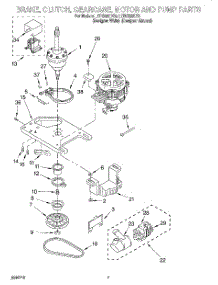 04 - Brake, Clutch, Gearcase, Motor And Pump parts for Whirlpool Washer LCR5232DZ0 from AppliancePartsPros.com