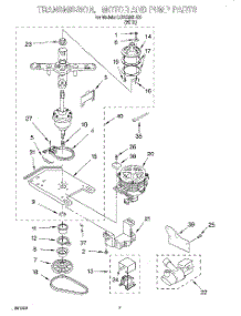 04 - Transmission, Motor And Pump parts for Whirlpool Washer LCR5232HQ0 from AppliancePartsPros.com