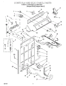02 - Controls And Rear Panel parts for Whirlpool Washer 2LSR5233BQ2 from AppliancePartsPros.com