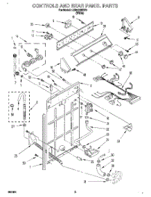 02 - Controls And Rear Panel parts for Whirlpool Washer LSR5232DW0 from AppliancePartsPros.com